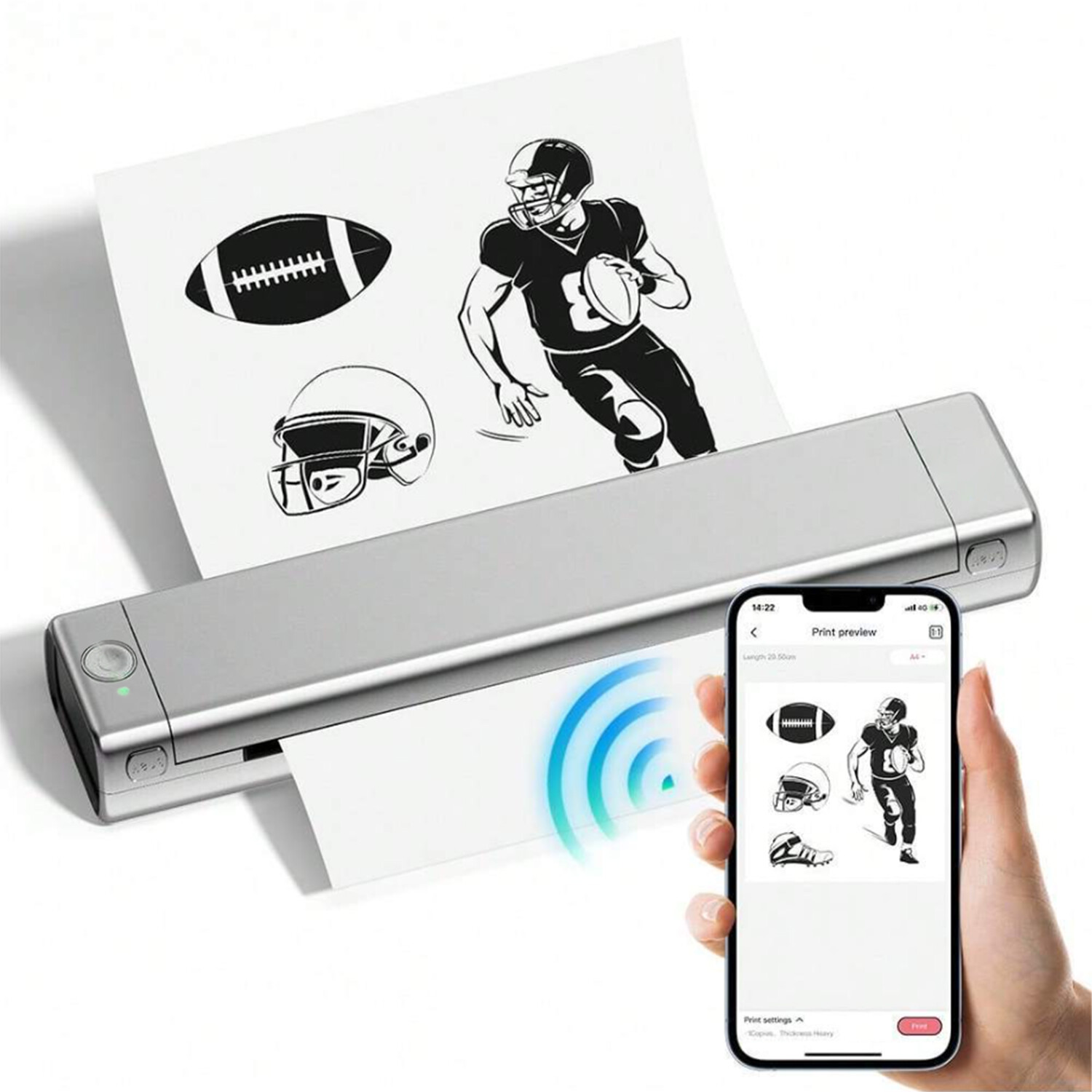 Phomemo M08F Wireless Tattoo Stencil Printer Portable Transfer Copier Lot