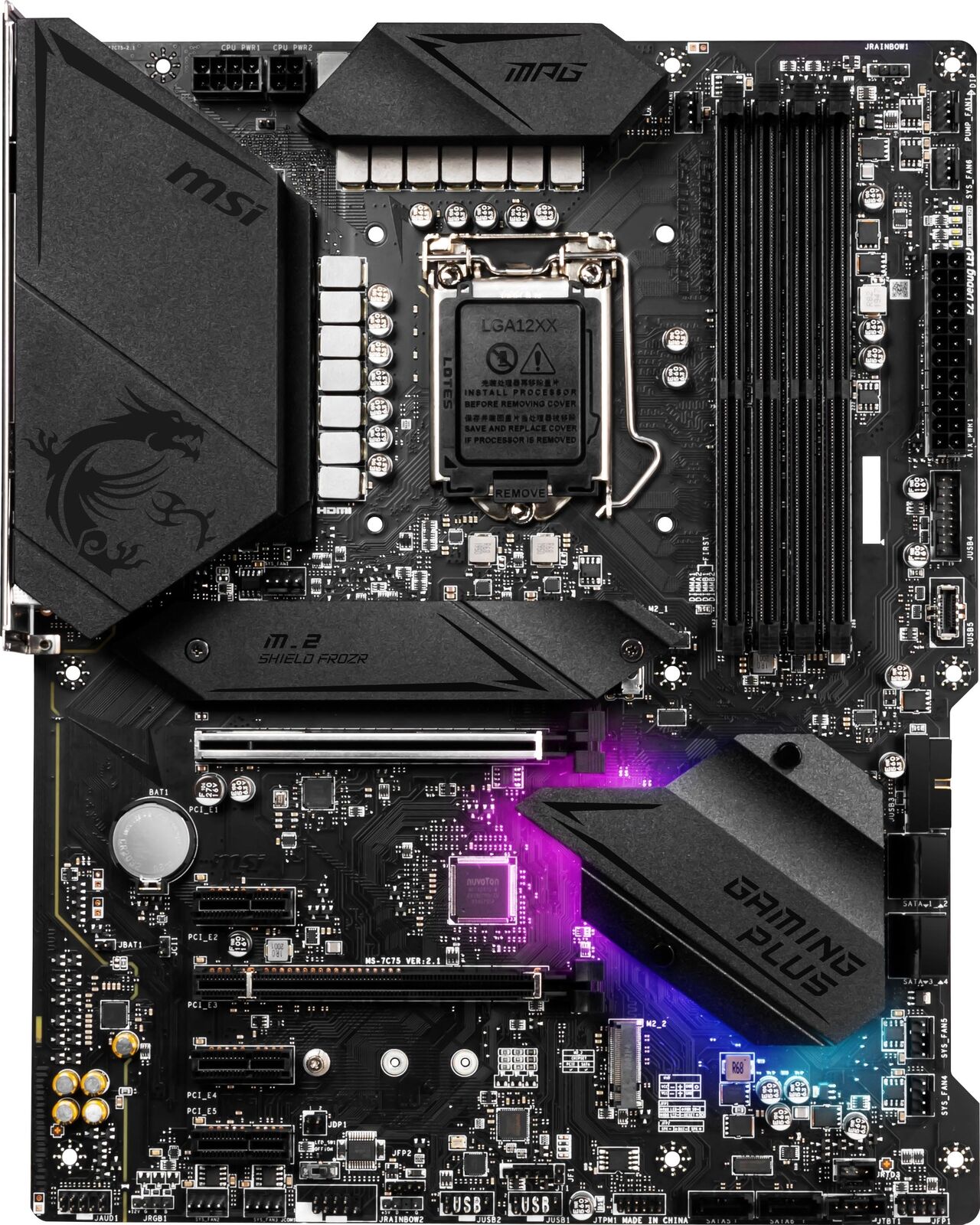 MSI MPG Z490 GAMING PLUS LGA1200 Intel 10th Gen ATX Motherboard
