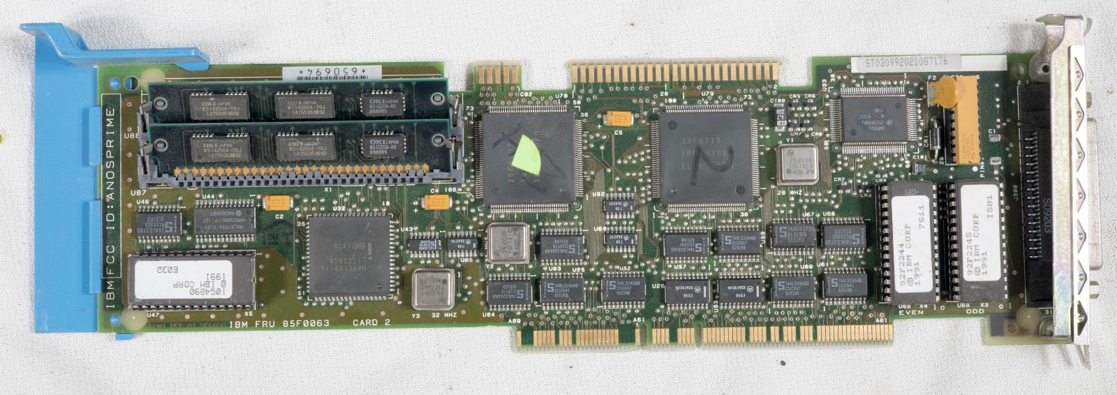 Vintage IBM PS/2 Spock caching SCSI card 32 bit Microchannel 84F8014 ISAC02