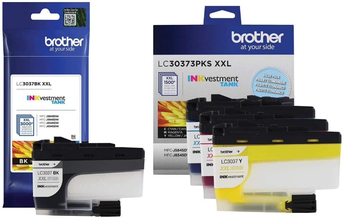 GENUINE Brother LC3037 XXL Ink Cartridge 4PK for MFC-J5845 MFC-J5945 MFC-J6545