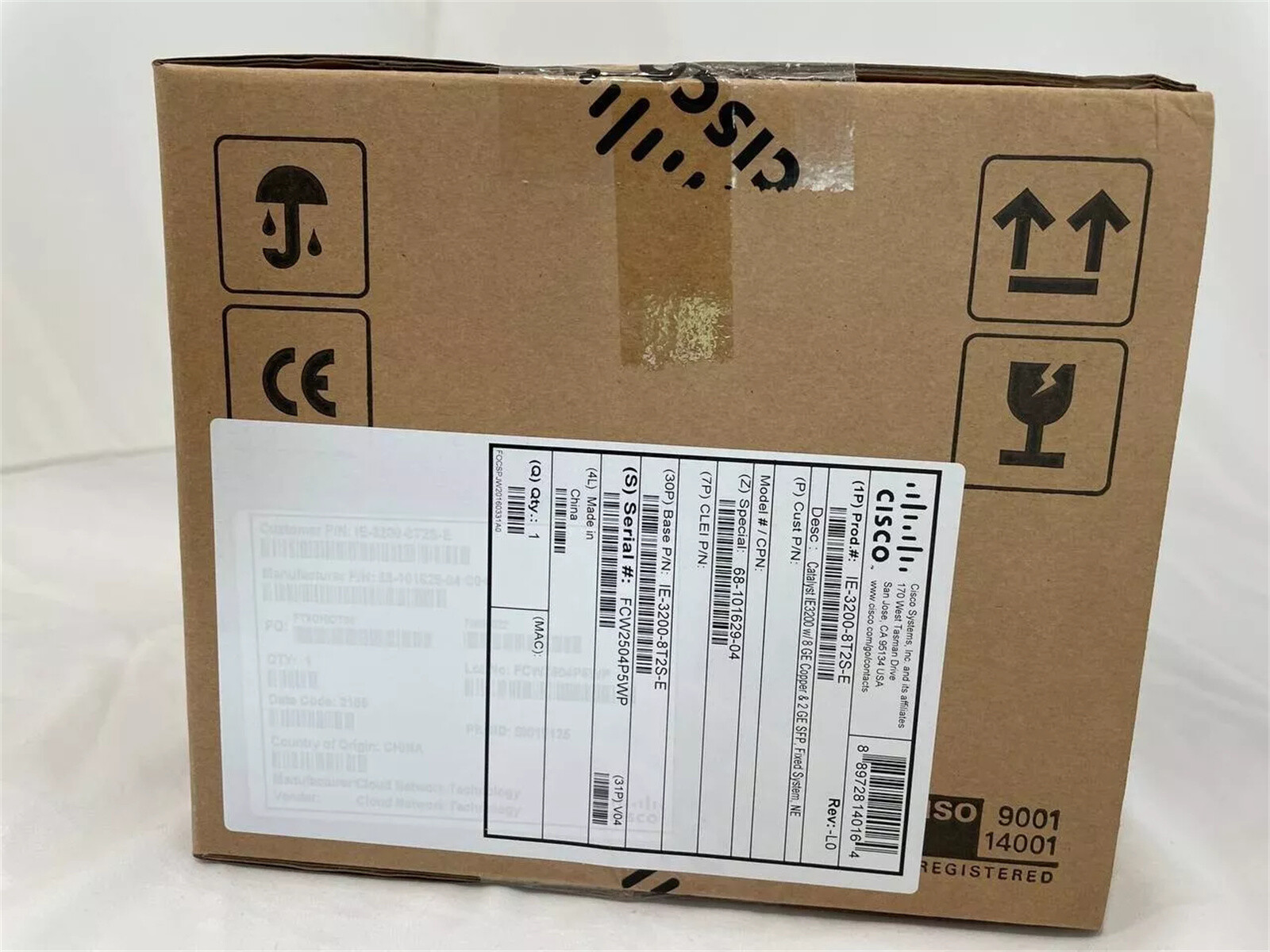 Cisco IE-3200-8T2S-E Catalyst IE-3200-8T2S Rugged Switch New Sealed