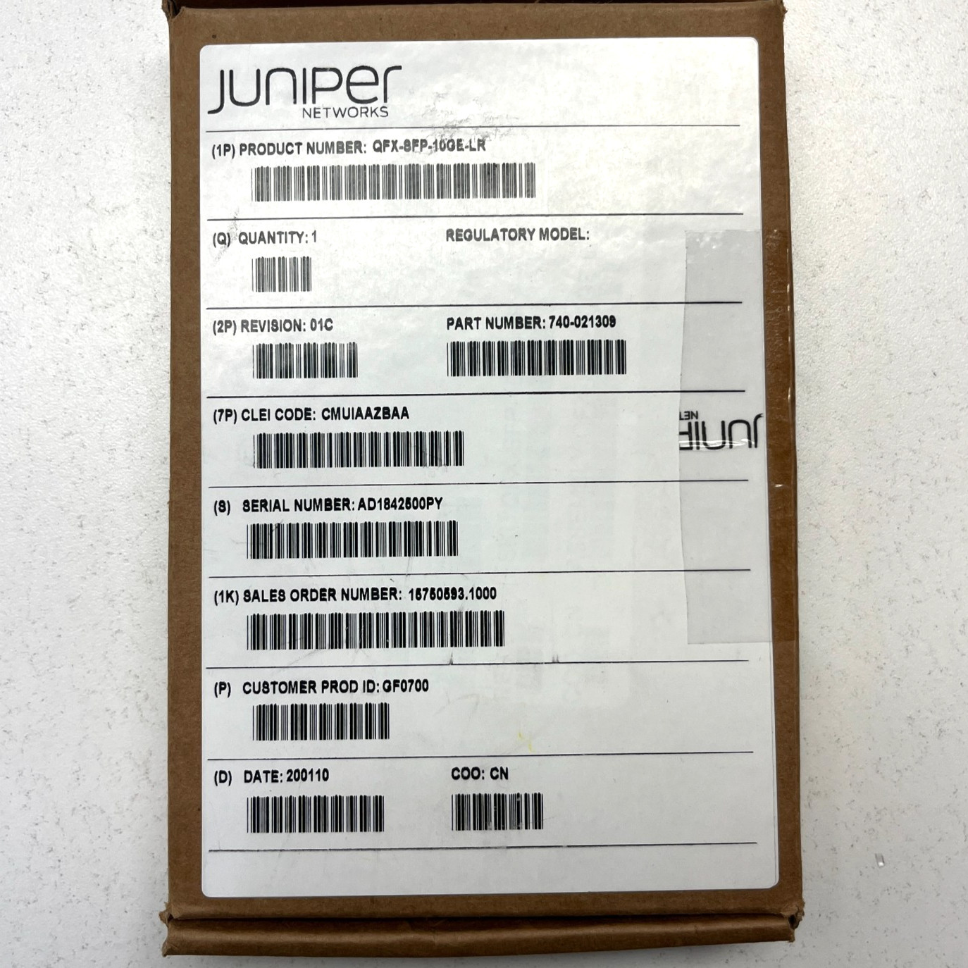 Juniper QFX-SFP-10GE-LR