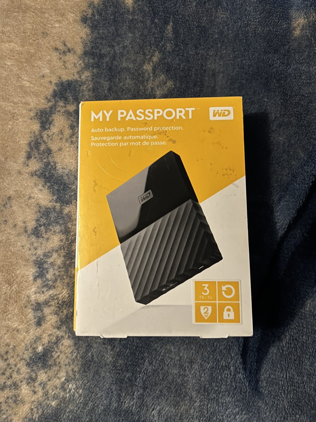 WD 3TB My Passport Portable External Hard Drive USB 3.0 Black WDBYFT0030BBK