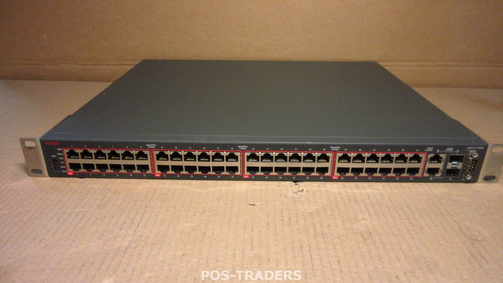 Nortel Networks 4550T-PWR 48-Port PoE Routing Switch AL4500A12-E6 INCL RM EARS