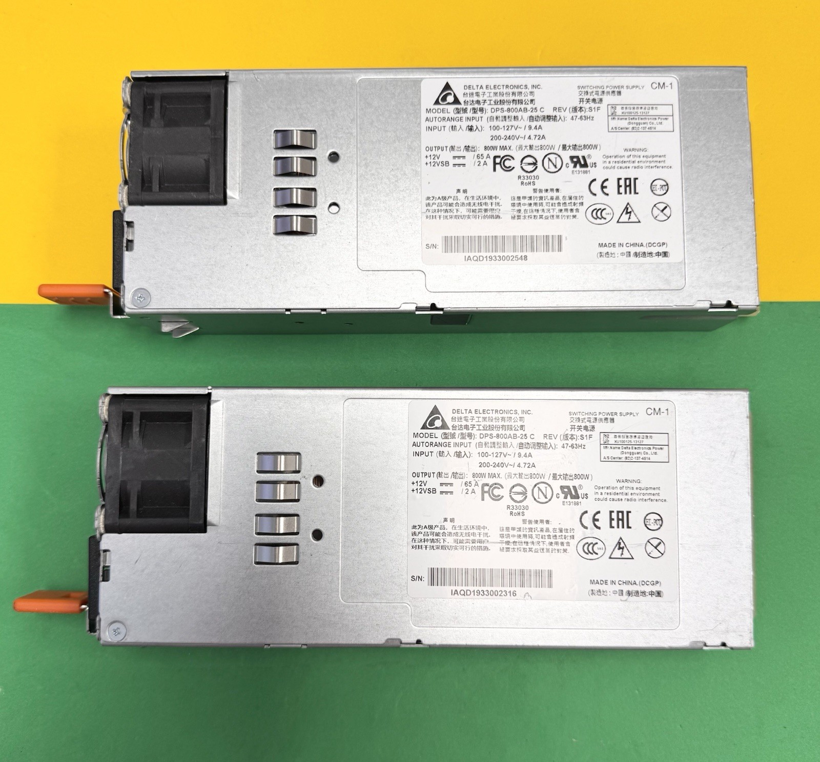 2X *OPEN BOX*Delta Electronics DPS-800AB-25 C 800W Switching Power Supply