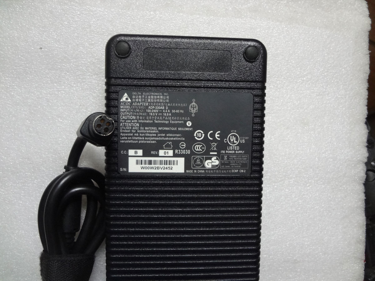 100%Genuine Delta 19.5V16.9A 330W For Clevo P870KM1-G NP9876 ADP-330AB D Adapter