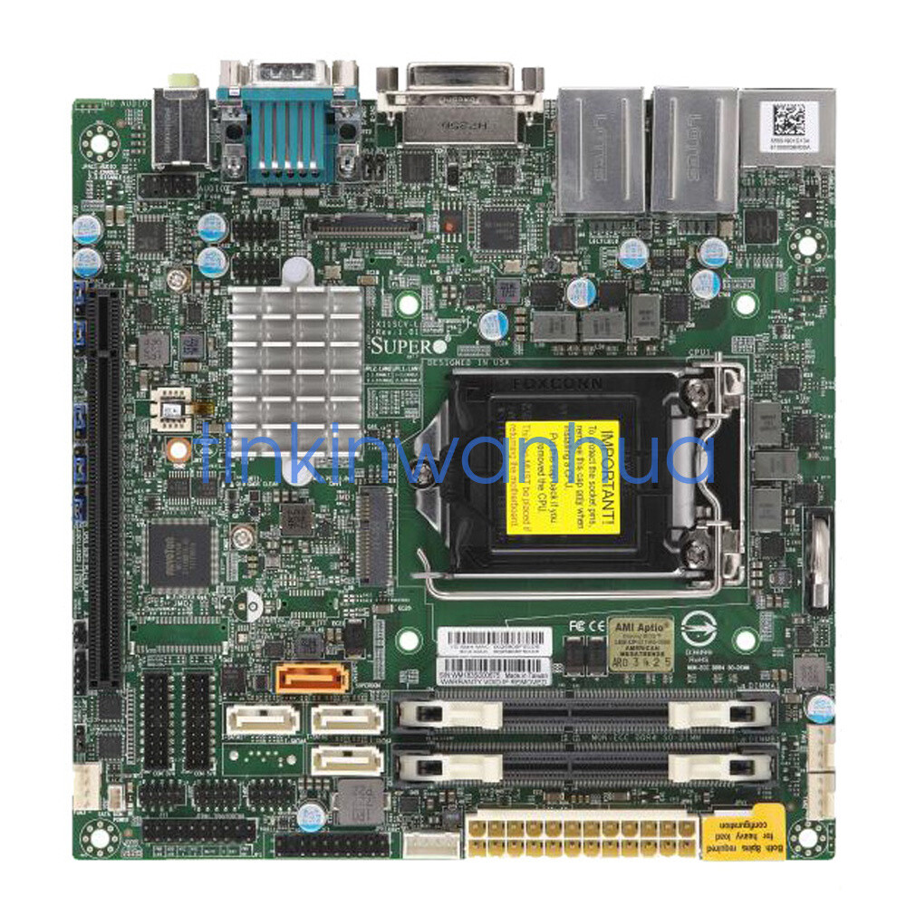 For Supermicro X11SCV-L Single Socket LGA-1151 DDR4 Mini-ITX Server Motherboard