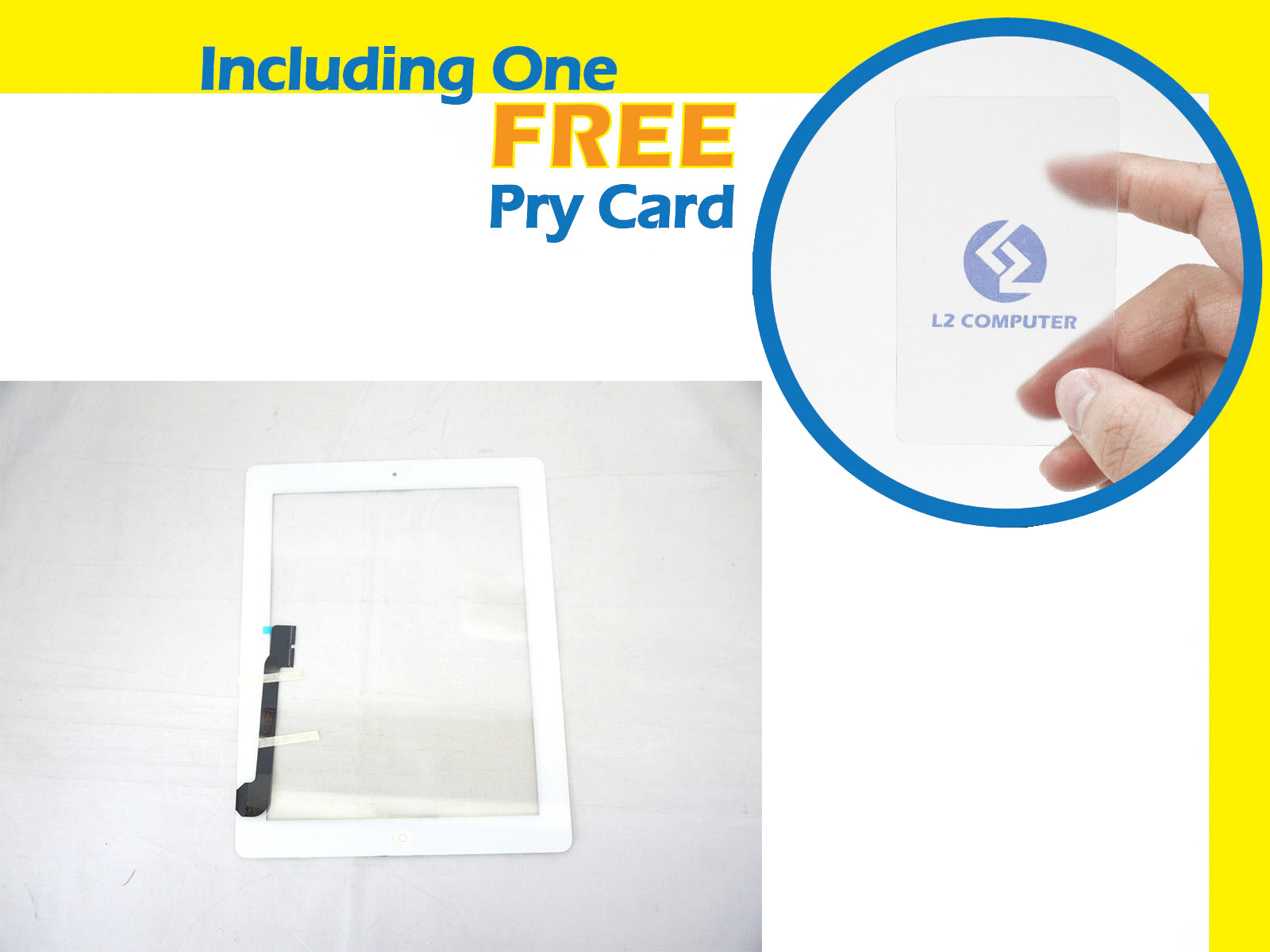 NEW White LCD LED Touch Display Digitizer Glass Home Key Middle Bezel for iPad 4