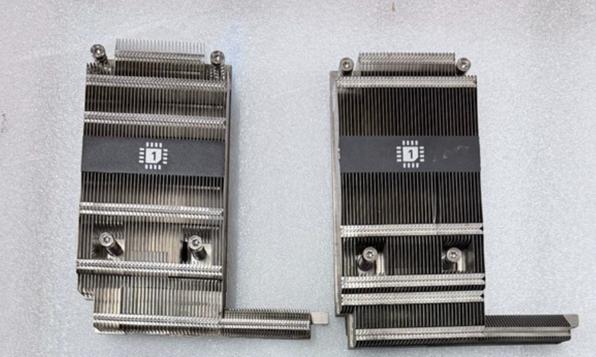 used 1pcs Dell R6525 R7525 High Performance L-type CPU1 heatsink DFR7M 0DFR7M