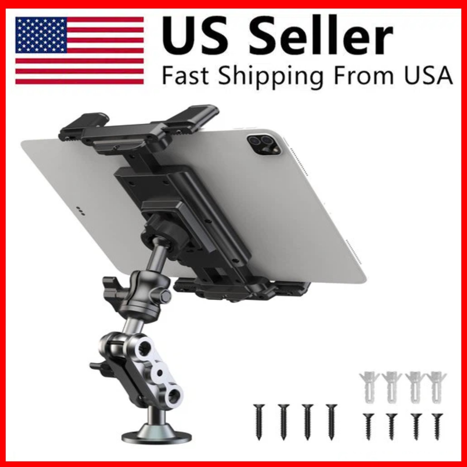 NEW Tablet Mount for Truck Heavy Duty Drill Base Phone Holder for Car Dashboard