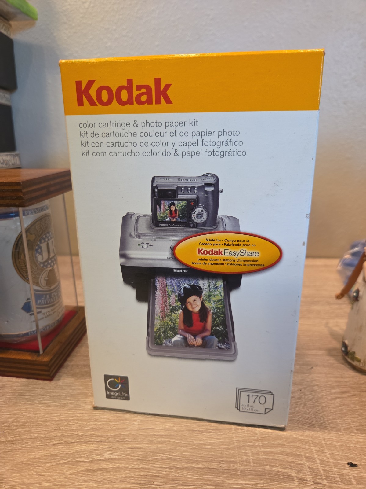 Kodak PH-170 Color Cartridge & Photo Paper Kit 170 Borderless Photos  