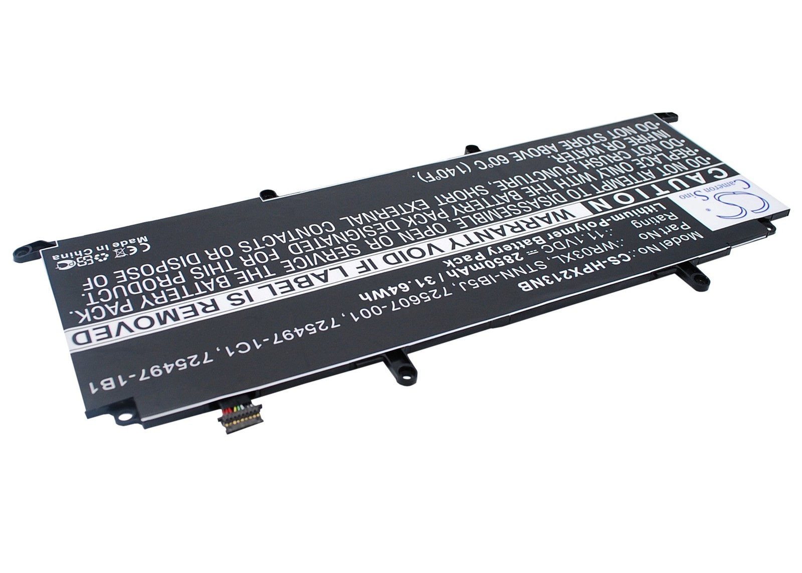 Battery for HP Pavilion 13-p100ed X2,Pavilion 13-p100el X2,WR03032XL,WR03XL
