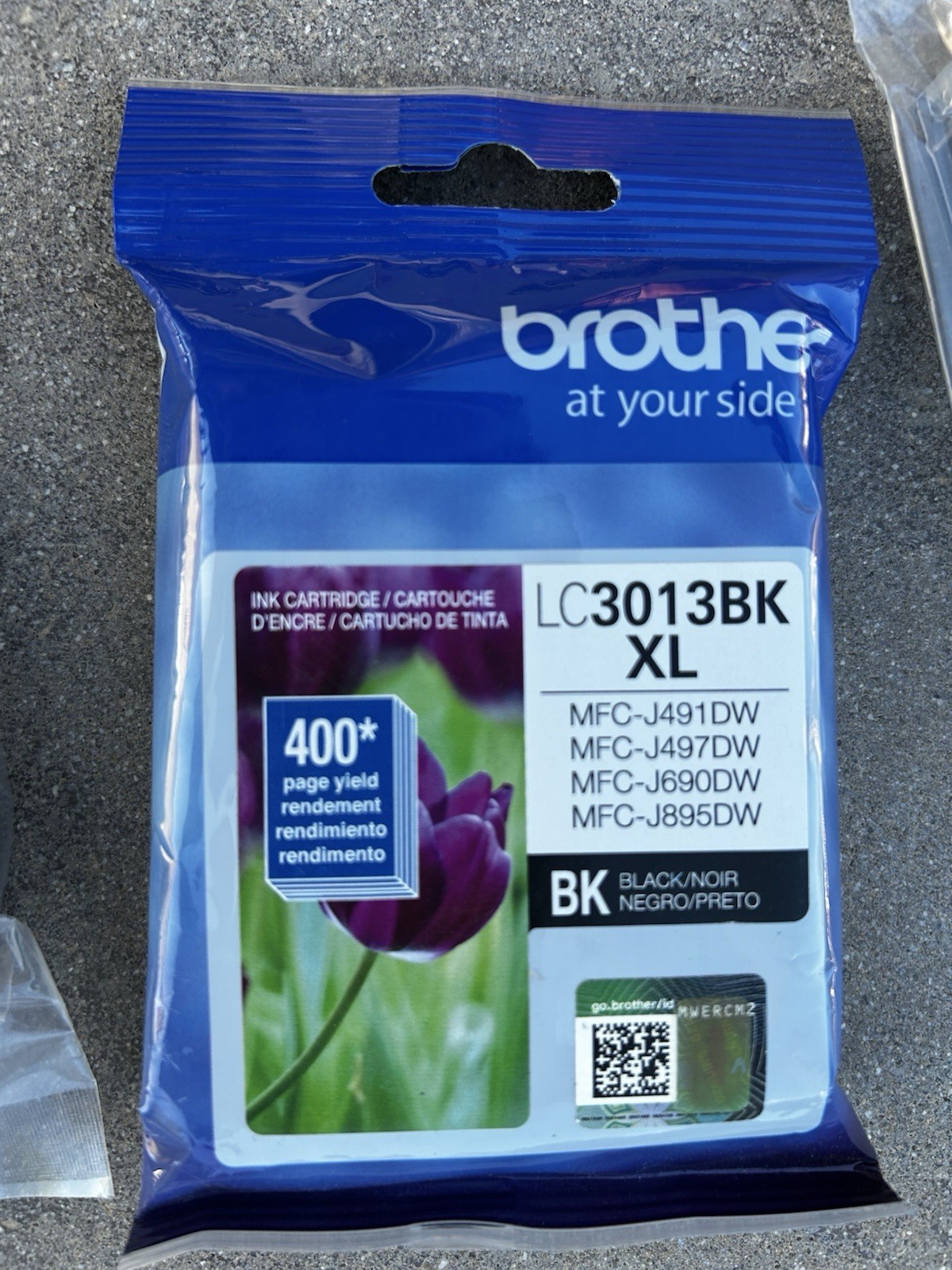 Brother LC3013BK XL Black Ink Cartridge New Exp 06/2027 plus two Generic Blk Ink