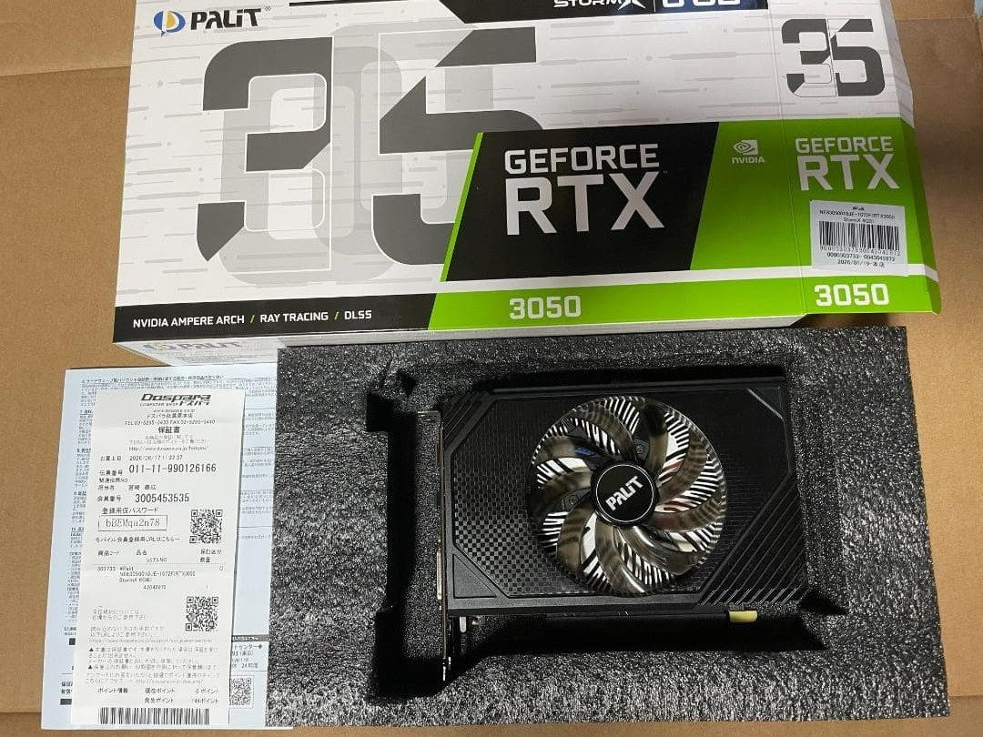 Palit GeForce RTX 3050 StormX 8GB GDDR6 Graphics Card Tested From Japan