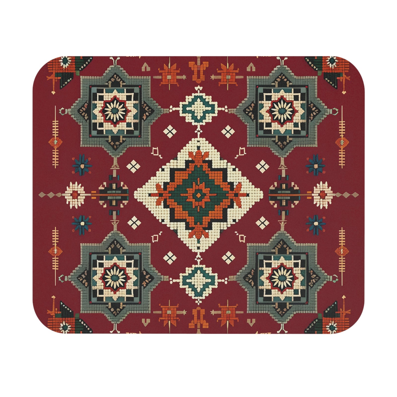 Southwestern Geometric Pattern Mouse Pad | Tribal Navajo Style