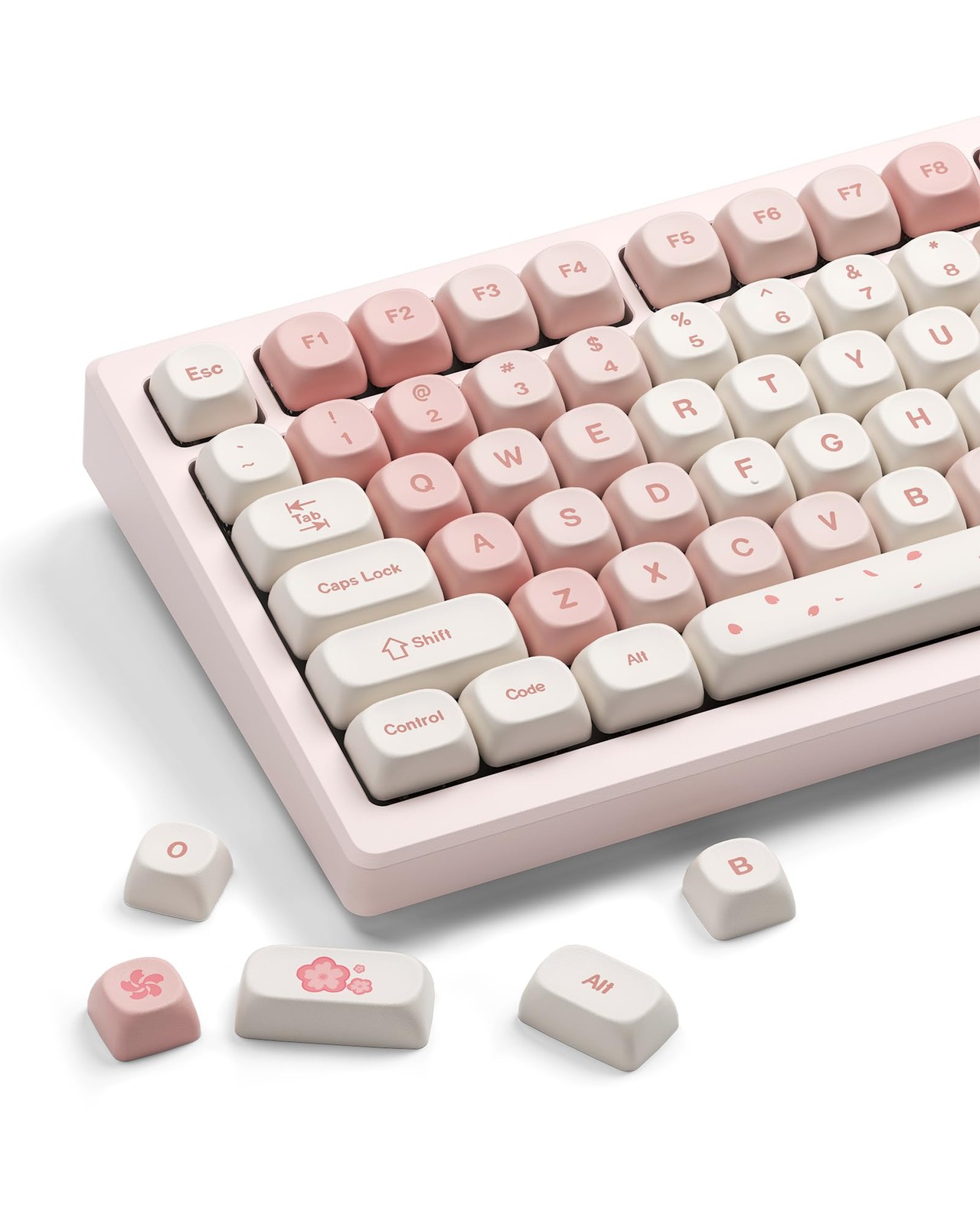 XVX Keycaps - Pink Cute PBT Keycaps, MOA Profile Key caps 60 65 75 100 Percen...