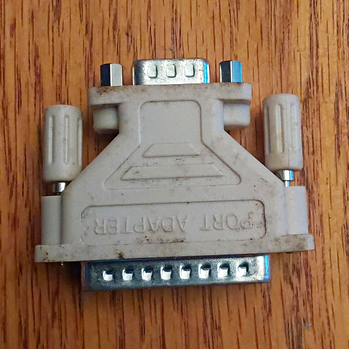 RadioShack DB9 Male to DB25 Male 1:1 Serial Port Adapter, Beige