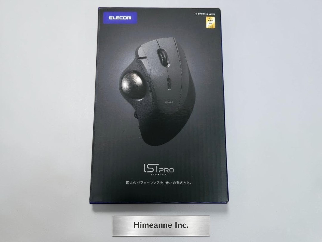 Elecom IST PRO Trackball Mouse Thumb Control 10 Buttons Bluetooth Wireless Black