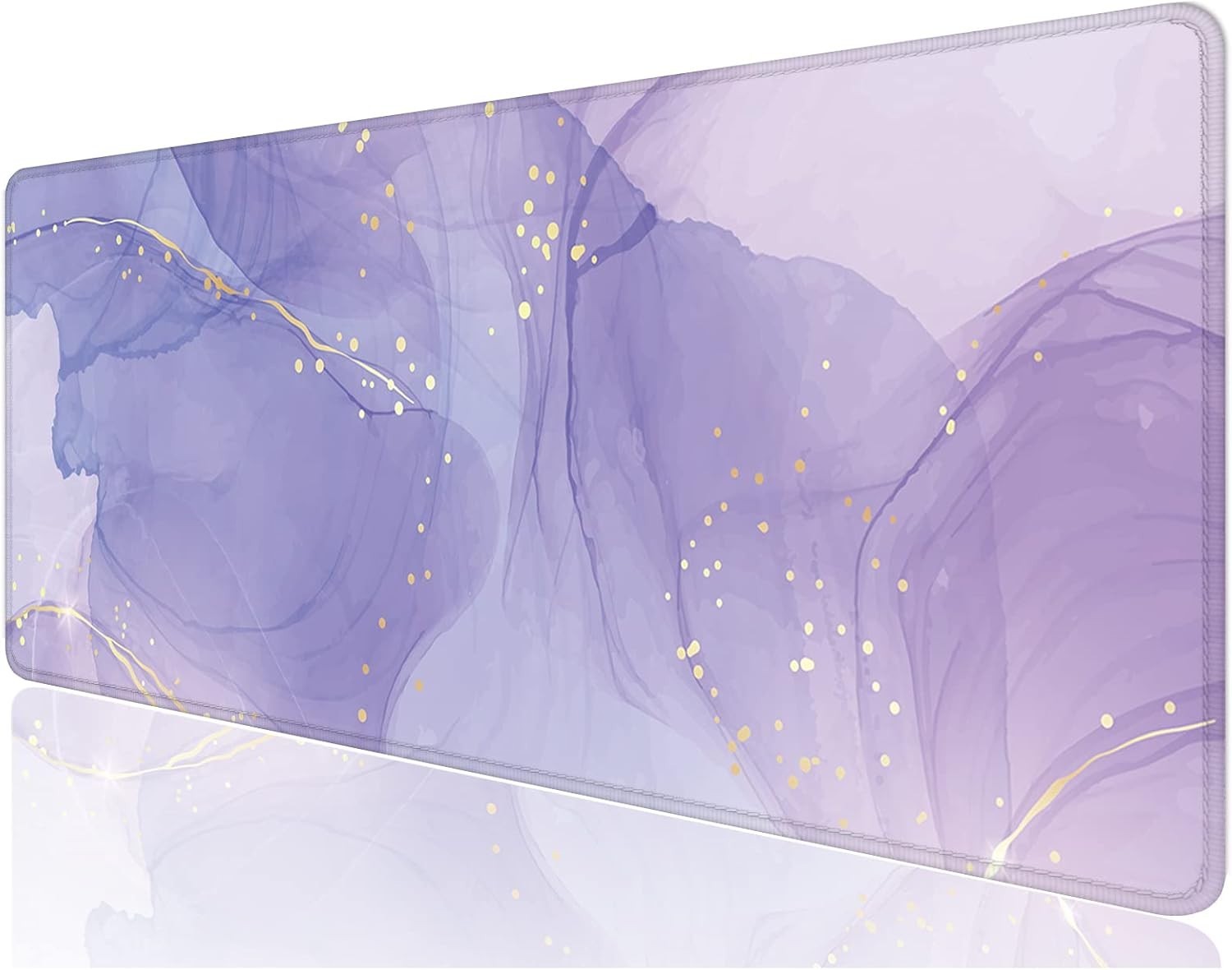 XXL 32" x 12" Non-Slip Gaming Mouse Pad - Elegant Minimalism Purple Marble