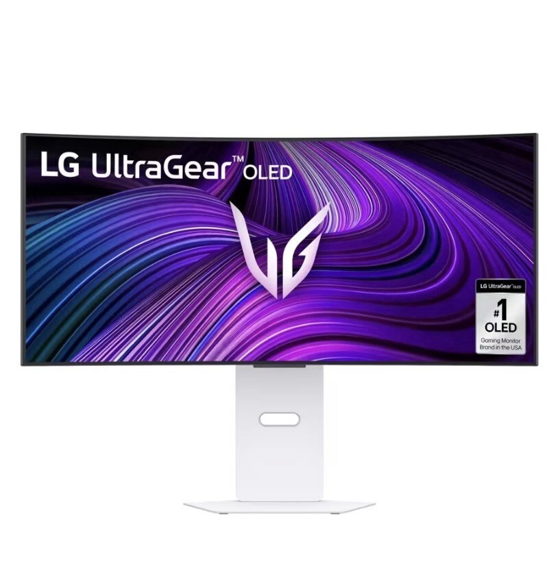 LG - 34" UltraGear OLED WQHD Curved Gaming Monitor 34GX90SA-W - White