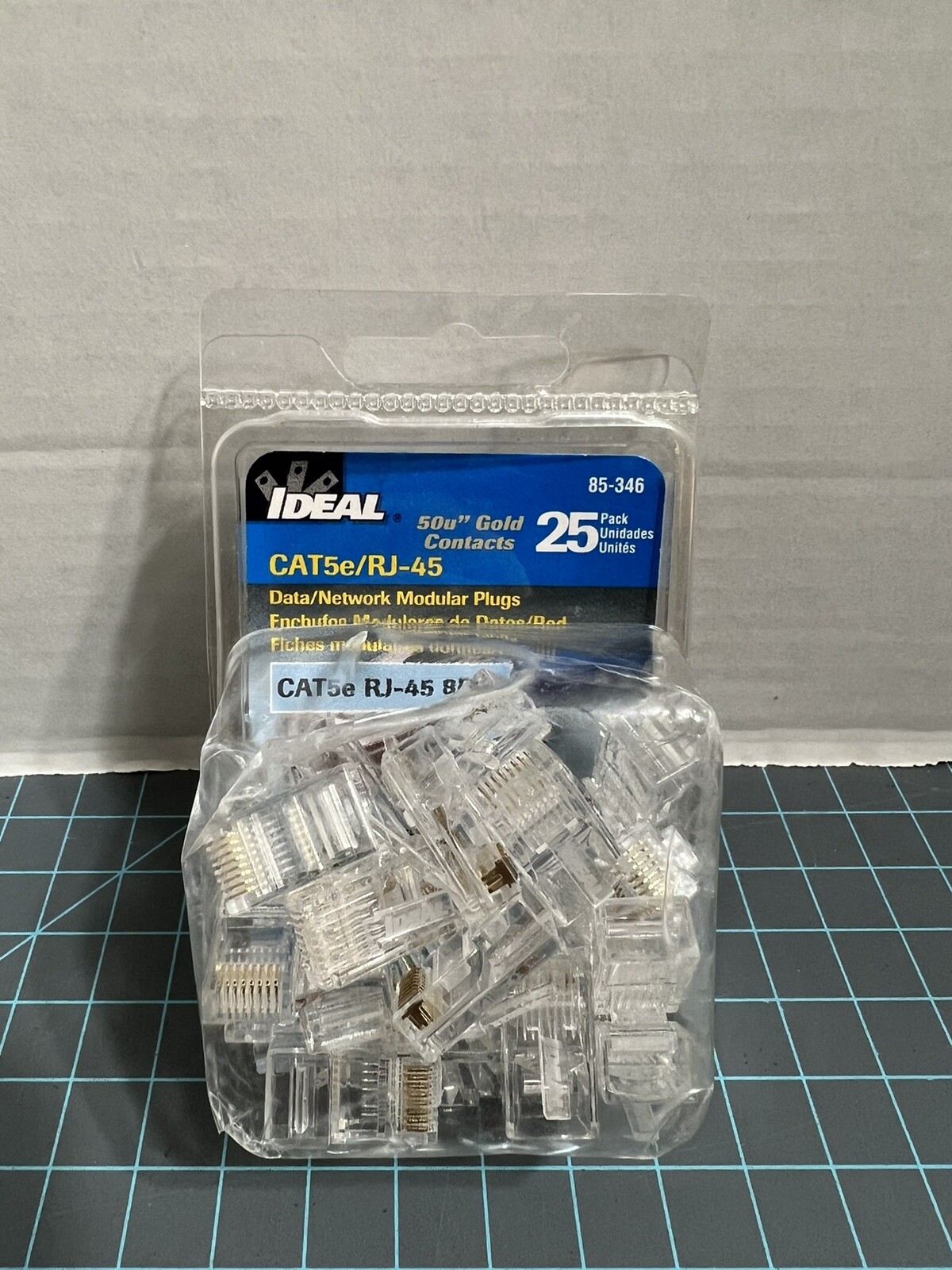 25 Pack Ideal 85-346 Data/Network Modular Plugs Plug CAT5e/RJ-45 Brand New