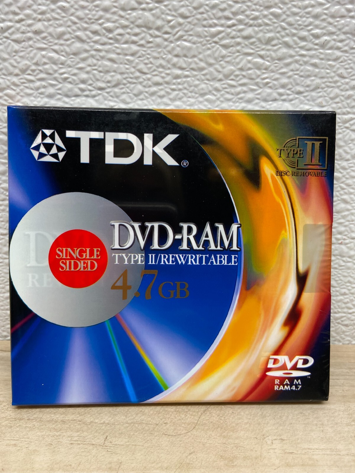 TDK DVD-RAM Type II Rewritable 4.7GB Single Sided New