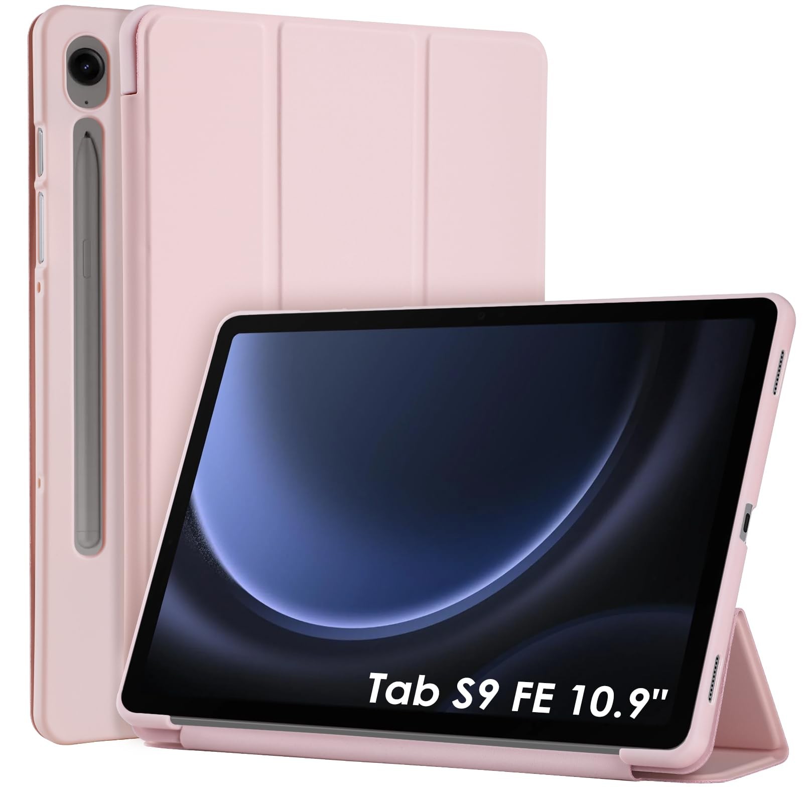 Funda Para Samsung Galaxy Tab S9 FE 10.9"  Protectora Case Estuche Cober [Rosa]