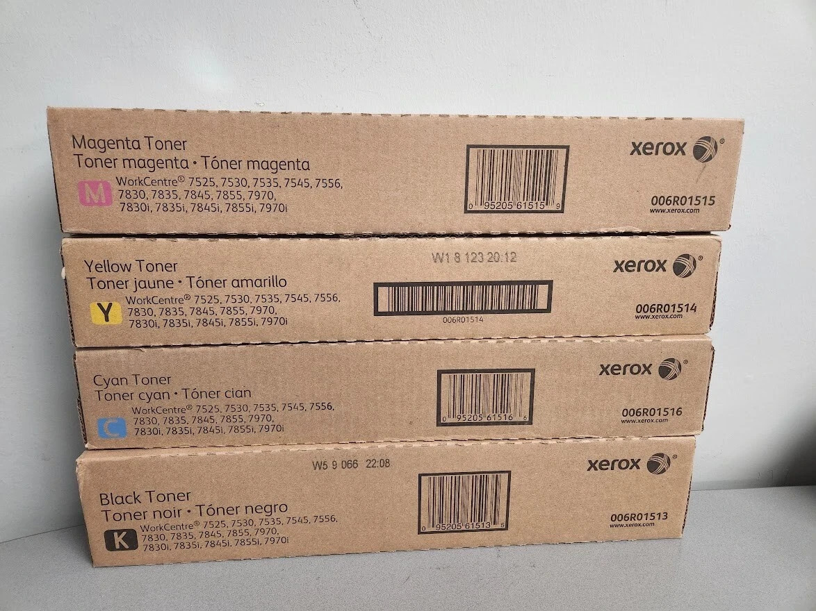 Xerox WorkCentre 7830 / 7556 / 7855 / C8055 Toner Set CMYK