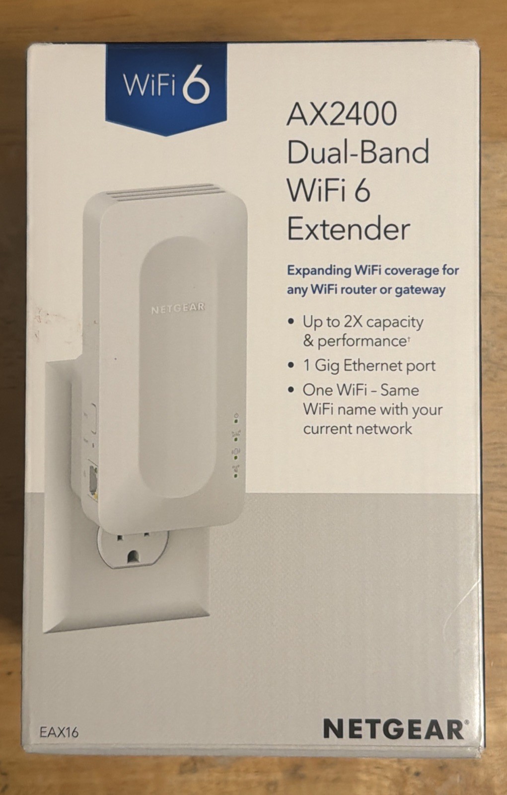 Netgear AX2400 Dual-Band Wi-Fi 6 Extender (EAX16-100NAS)... FREE S&H