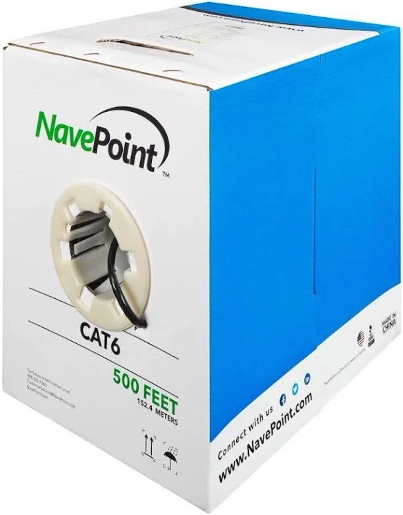Versatile 500ft Ethernet Bulk Cable - Cat 6, CCA, High-Speed Data Transfers