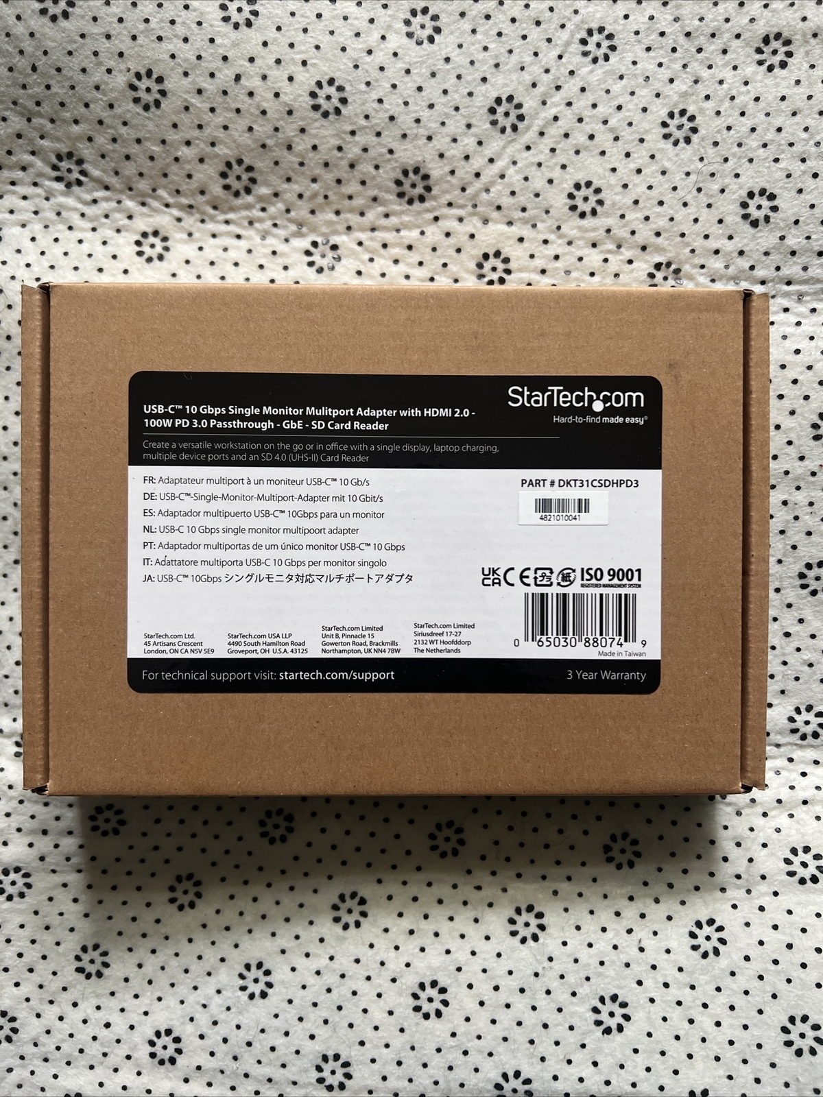 Startech.com  usb-c 10 gbps single monitor multiport