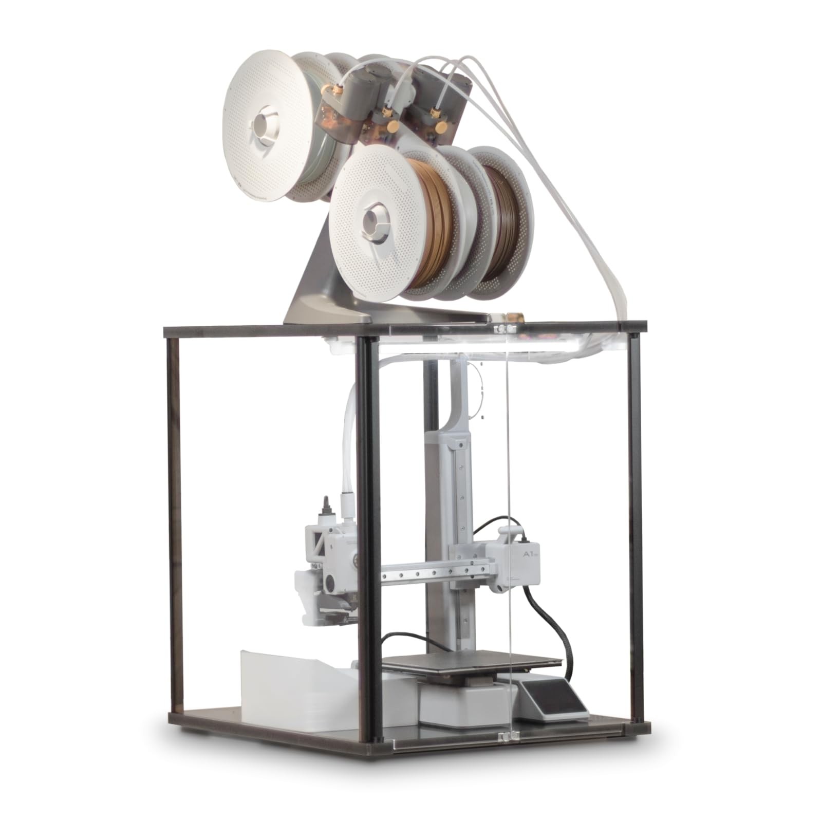 FNATR 3D Printer Enclosure for Bambu Lab A1 Mini - Fume & Odor Control, Venti...