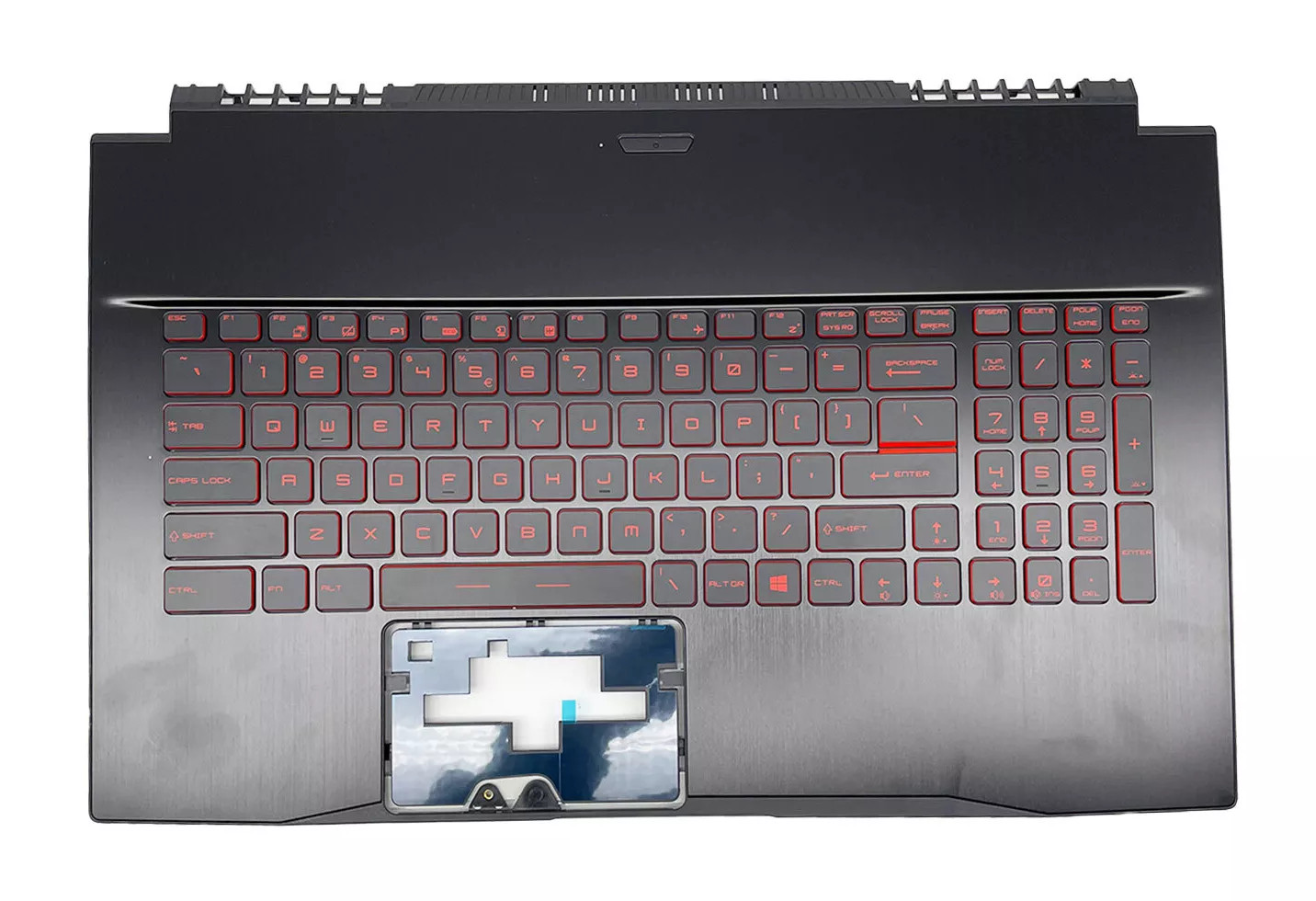 For MSI GF75 MS-17F1 17F2 MS-17F3 MS-17F5 Black Palmrest US Keyboard Red Backlit