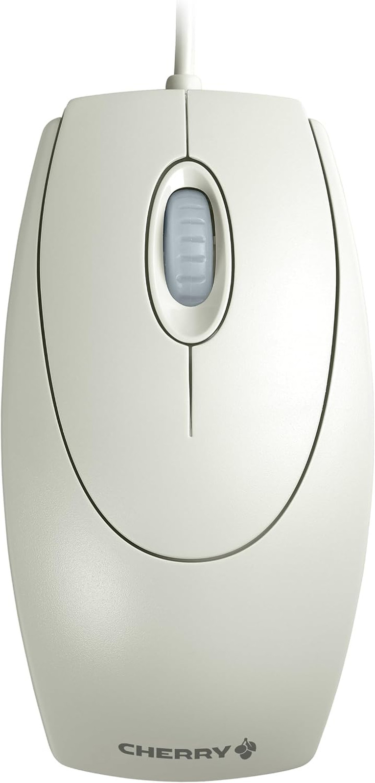 Wired Optical Mouse Light Gray 1000 DPI USB PS2 Comfortable Handheld Office