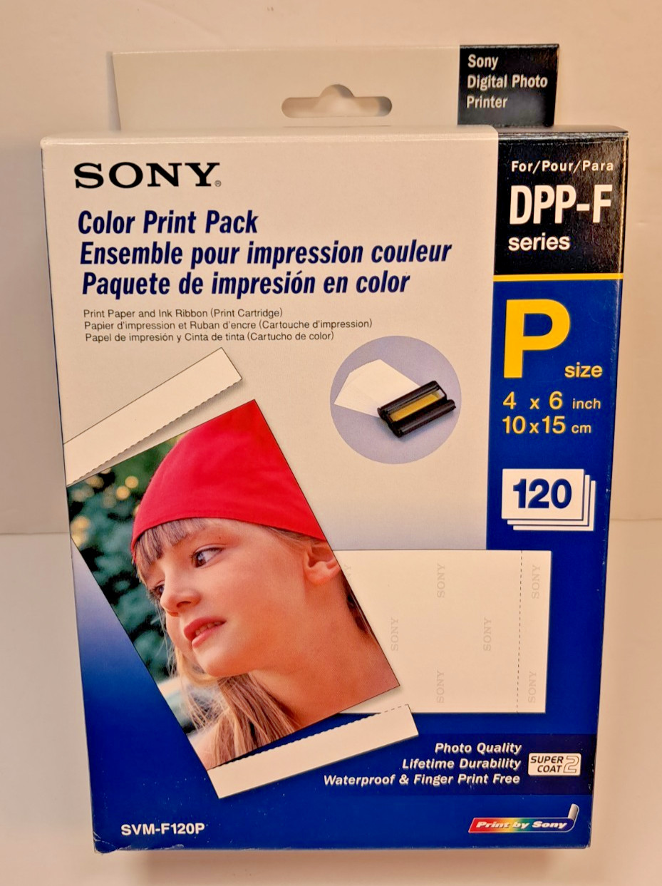 Sony SVM-F120P Color Print Pack Lot 2 Ribbons 80 Sheets