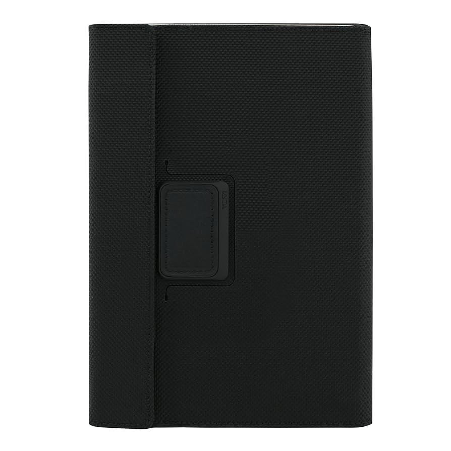 TUMI Leather Rotating Folio Case For iPad Air 2  9.7" Black Leather
