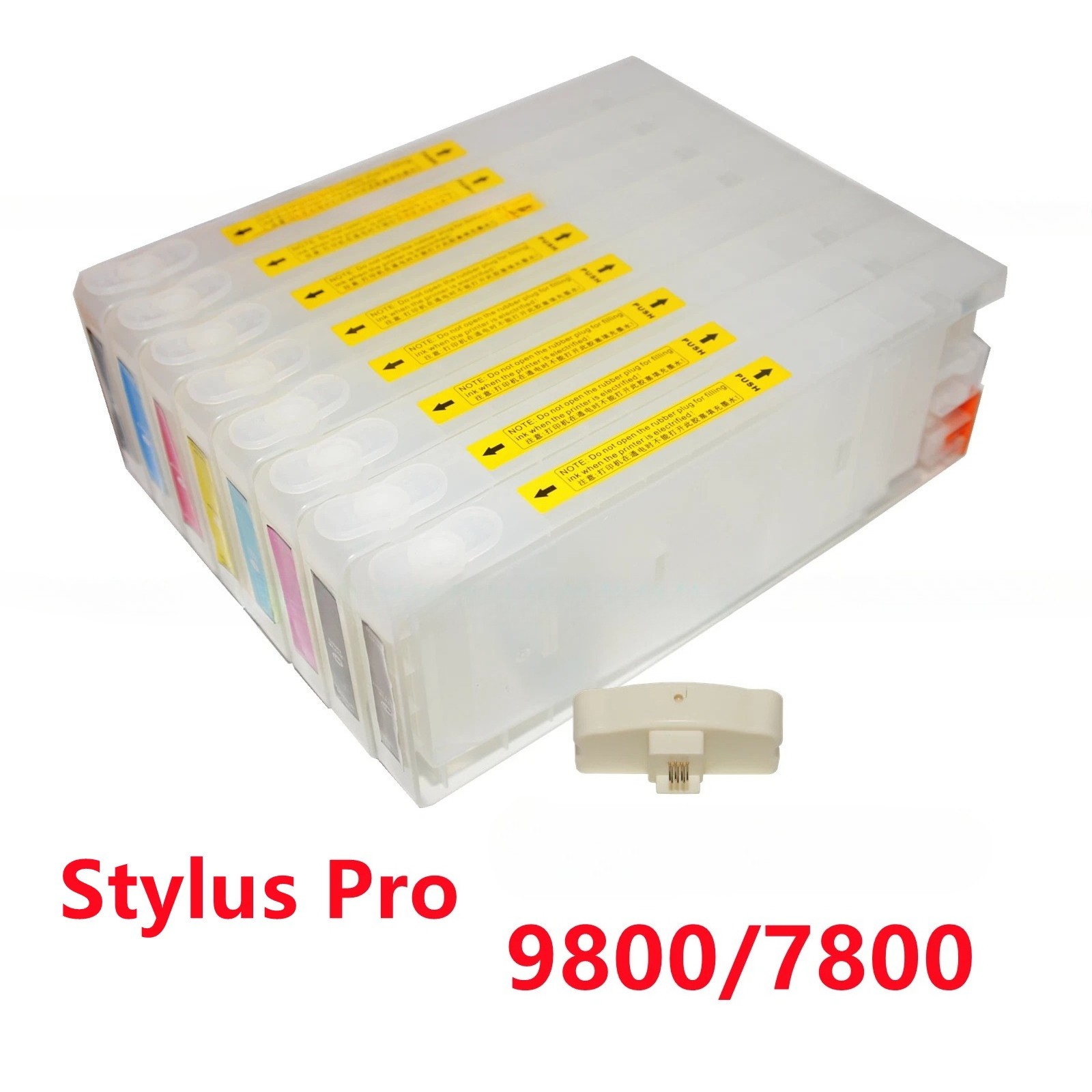 8*350 Refillable Pigment Ink Cartridge compatible Epson Stylus Pro 9800 7800 
