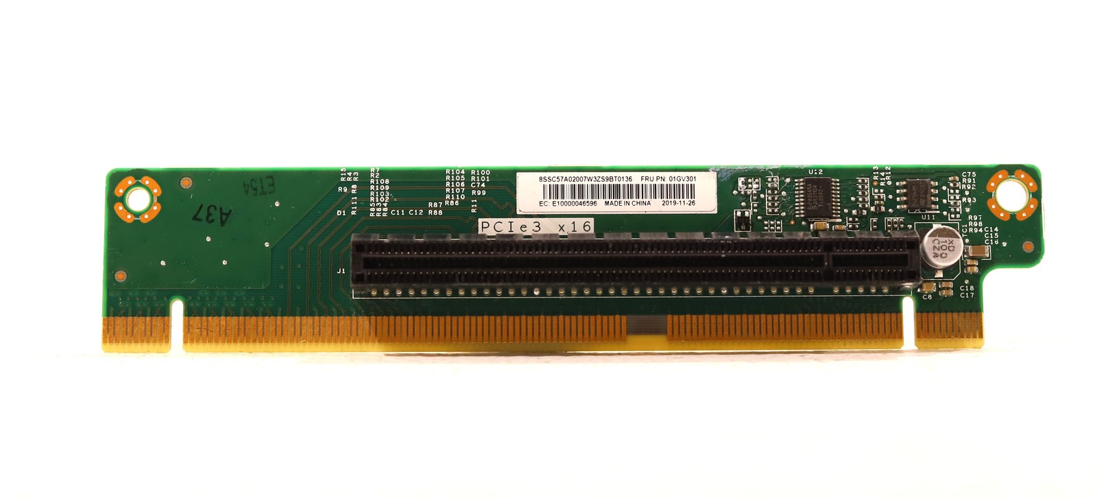 Lenovo ThinkSystem SR530/SR630 PCIe 3.0 x16 Riser Card FRU P/N: 01GV301 Tested