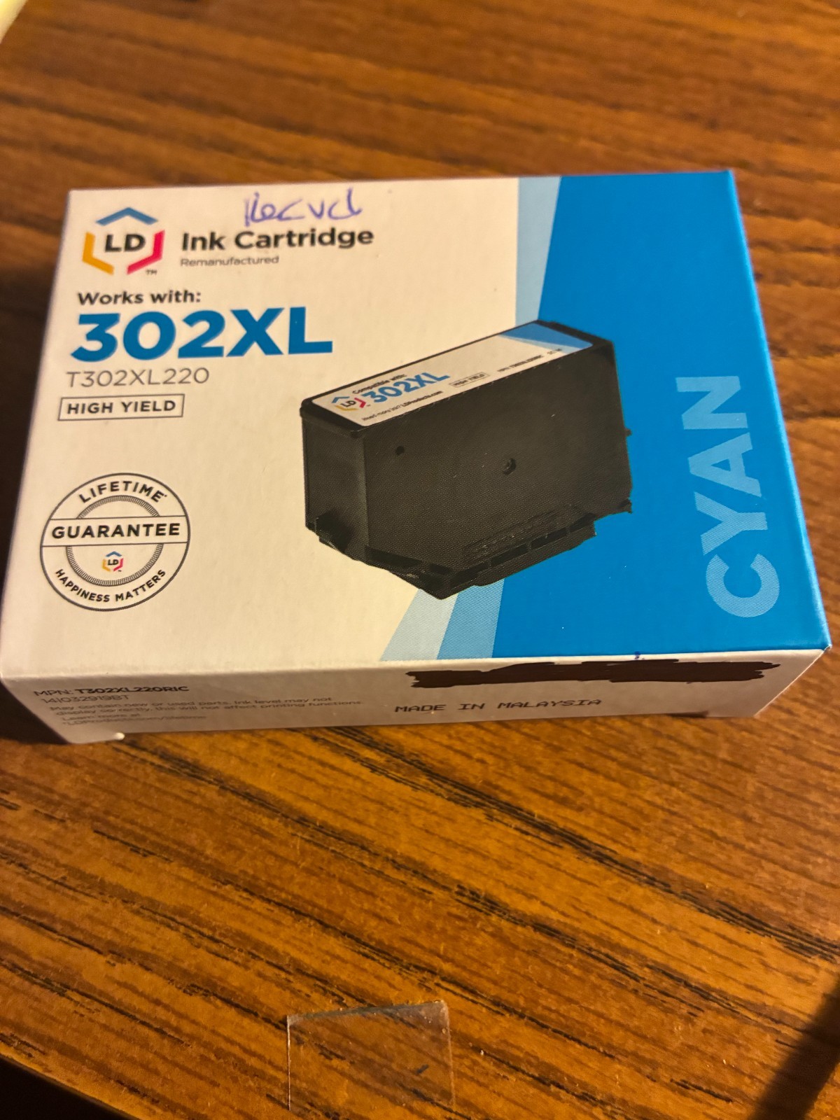 LD 302XL Ink Cartridge Cyan Expression Premium XP-6000