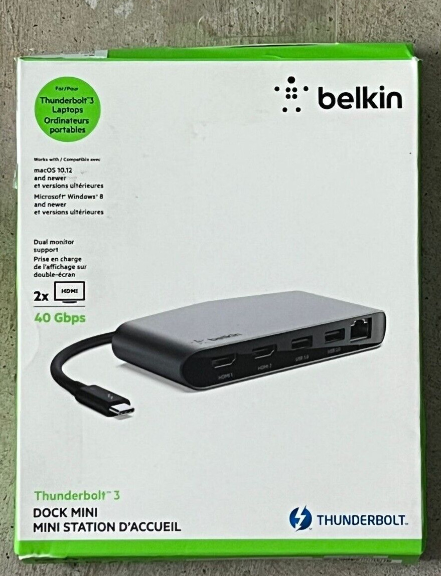 Belkin Thunderbolt 3 - USB 3.0 Docking Station F4U098BT