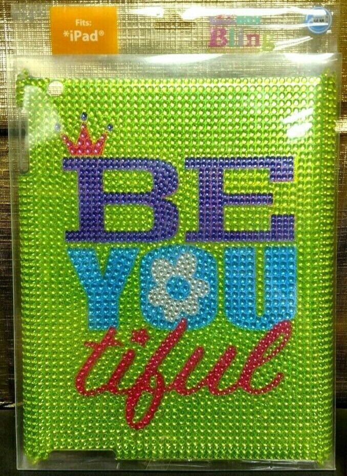 iPad Case 2 / 3 / 4 GEN Hard Shell Tablet Rhinestone Crystal Bling Be-YOU-tiful