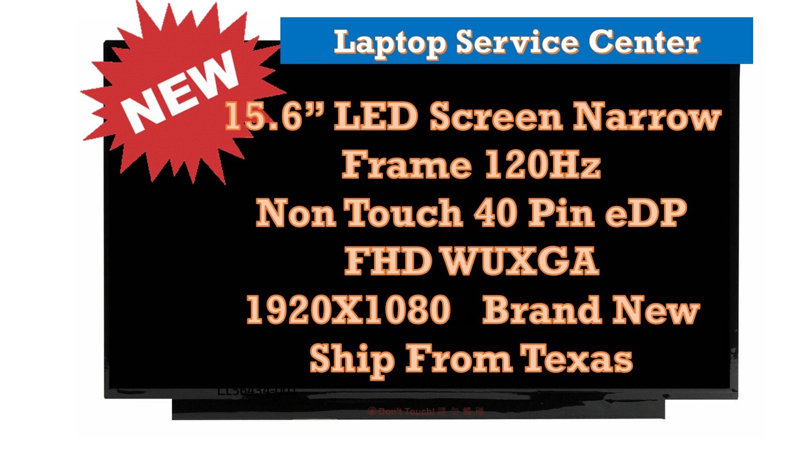 Genuine OEM 120hz Display Dell DP/N 0D2W2X D2W2X LCD Screen 15.6" FHD G15 5500