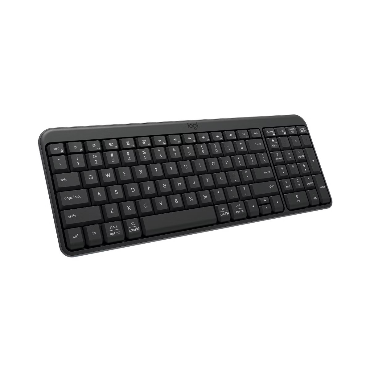 Logitech Keyboard Portable Bluetooth Compact Black Keyboard Windows Mac NEW