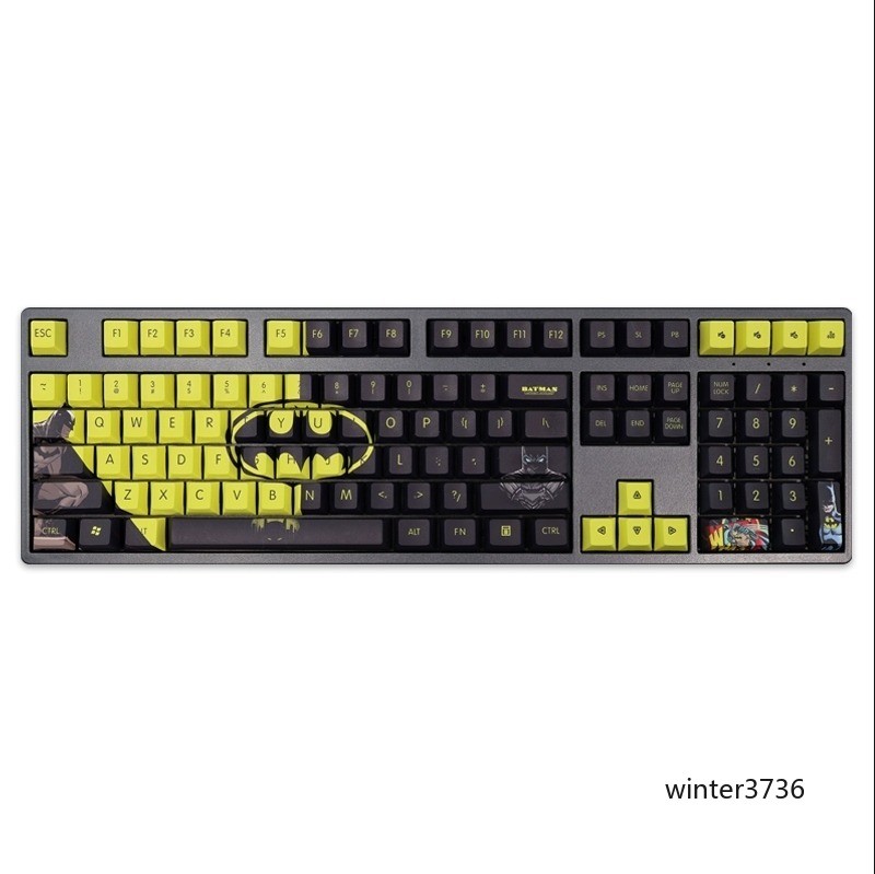 The Batman Keycap PBT Dye-Sublimation The Dark Knight 108Key Cherry No Keyboard