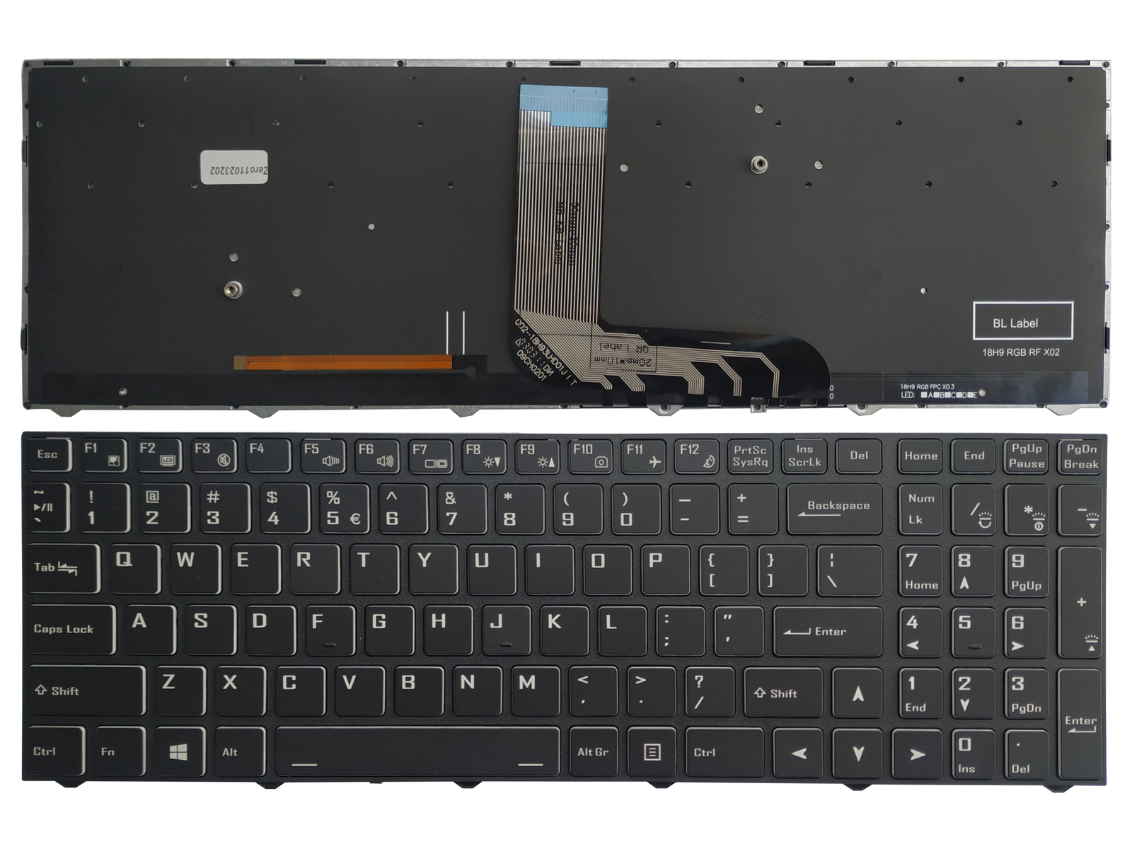 Keyboard For Clevo NH58RCQ NH58RDQ NH58RHQ NH70EDQ NH70RDQ NH77DBQ NK50SE NK60SB