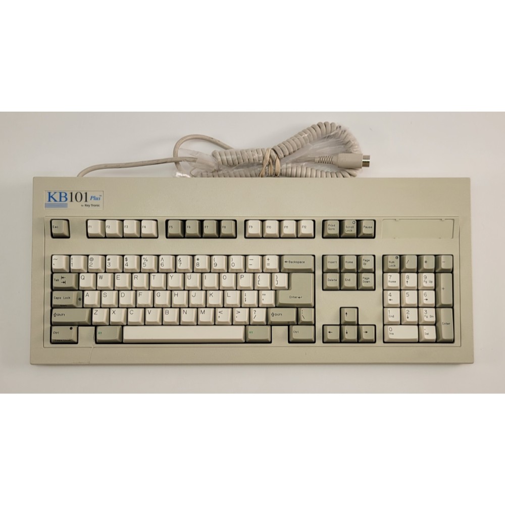 Vintage Key Tronic KB101 Plus Mechanical Keyboard - Tested