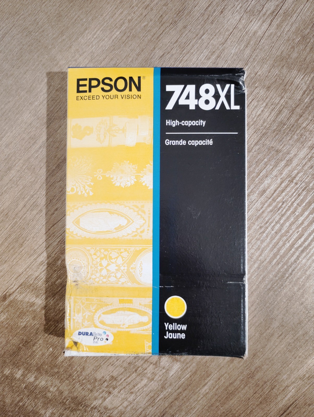 Epson 748XL DURABrite Pro High-Capacity Yellow Ink Cartridge [T748XL420]