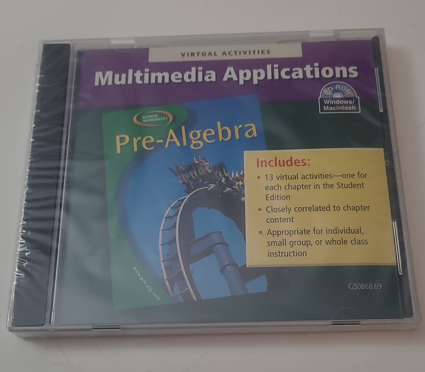 NIP Pre-Algebra CD-ROM Virtual Activities Multimedia Application 13 Activities