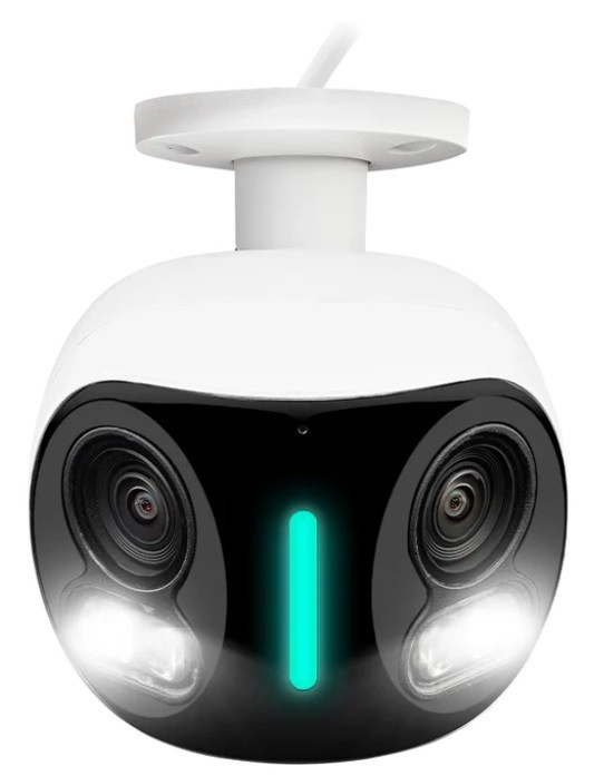 New Lorex 4K IP Dual Lens Security Camera Smart Light Motion Detection E871AB