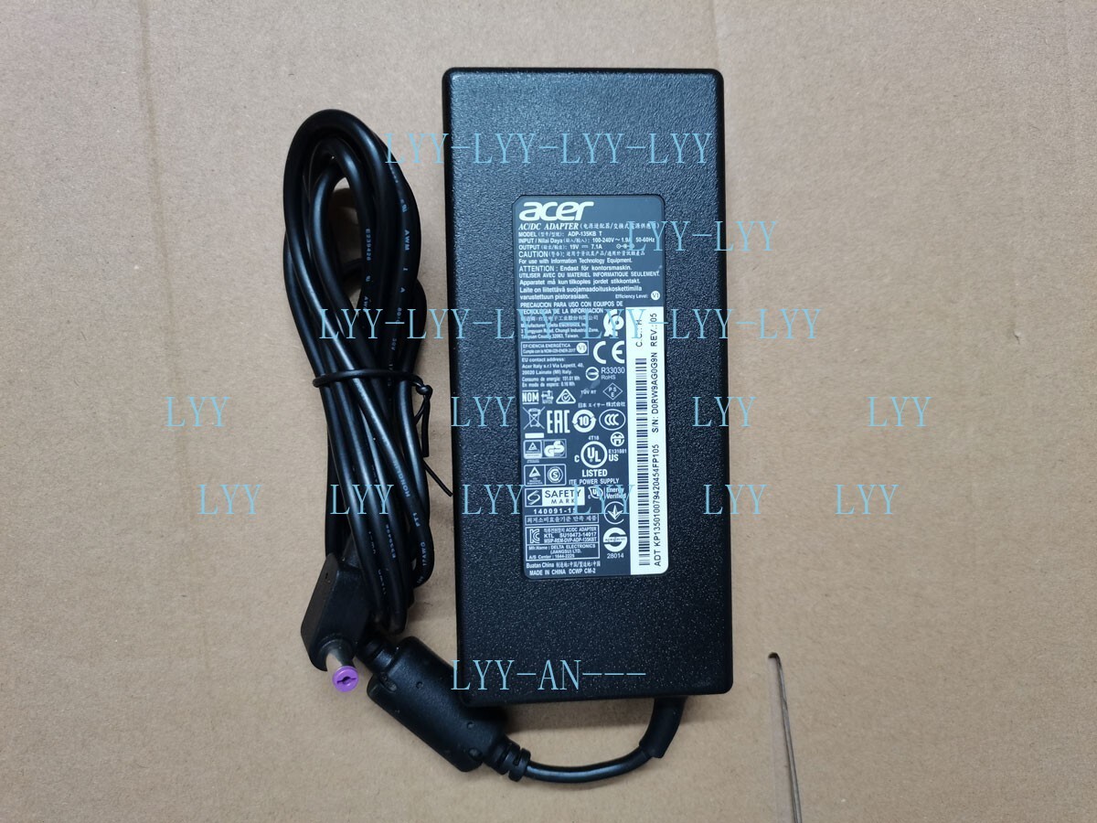 100%Original 19V 7.1A 135W ADP-135KB T For Acer Nitro 5 AN515-54-51M5 AC Adapter